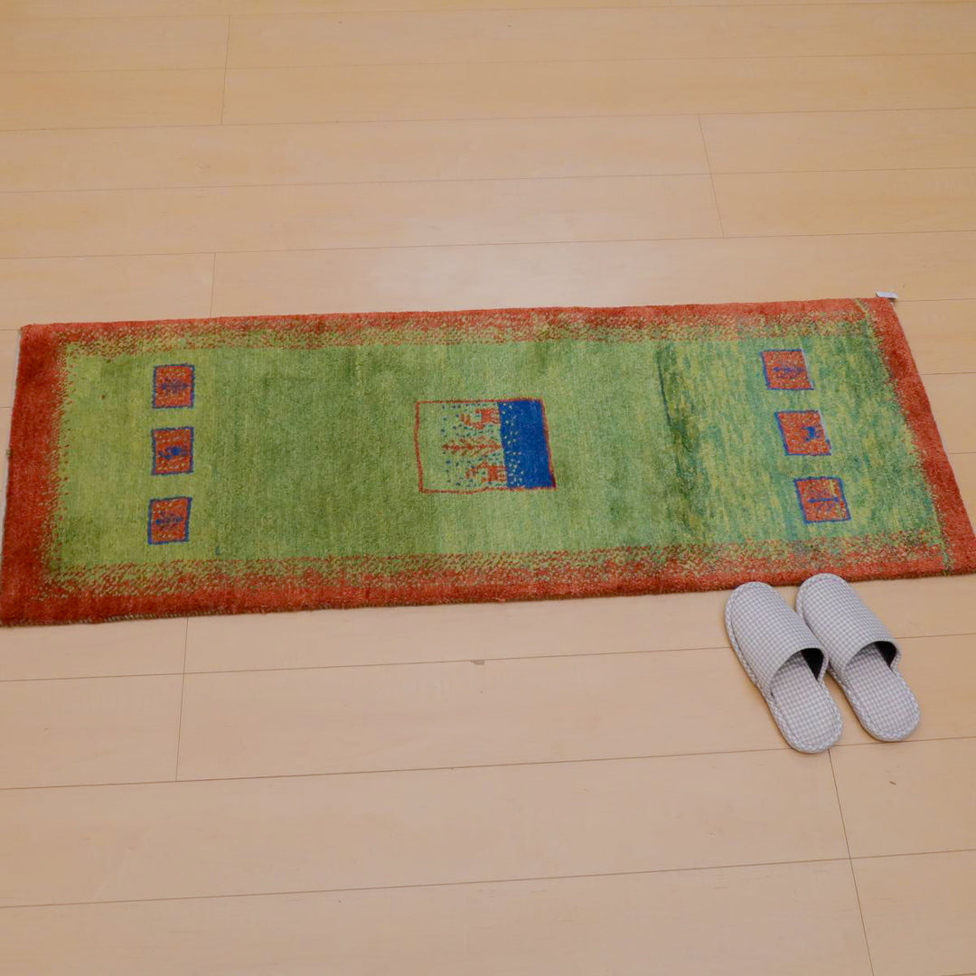 【オーダーメイド受付中】イラン　シラーズ産　ギャッベ 　（br-11624）