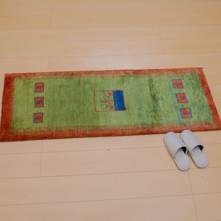 【オーダーメイド受付中】イラン　シラーズ産　ギャッベ 　（br-11624）