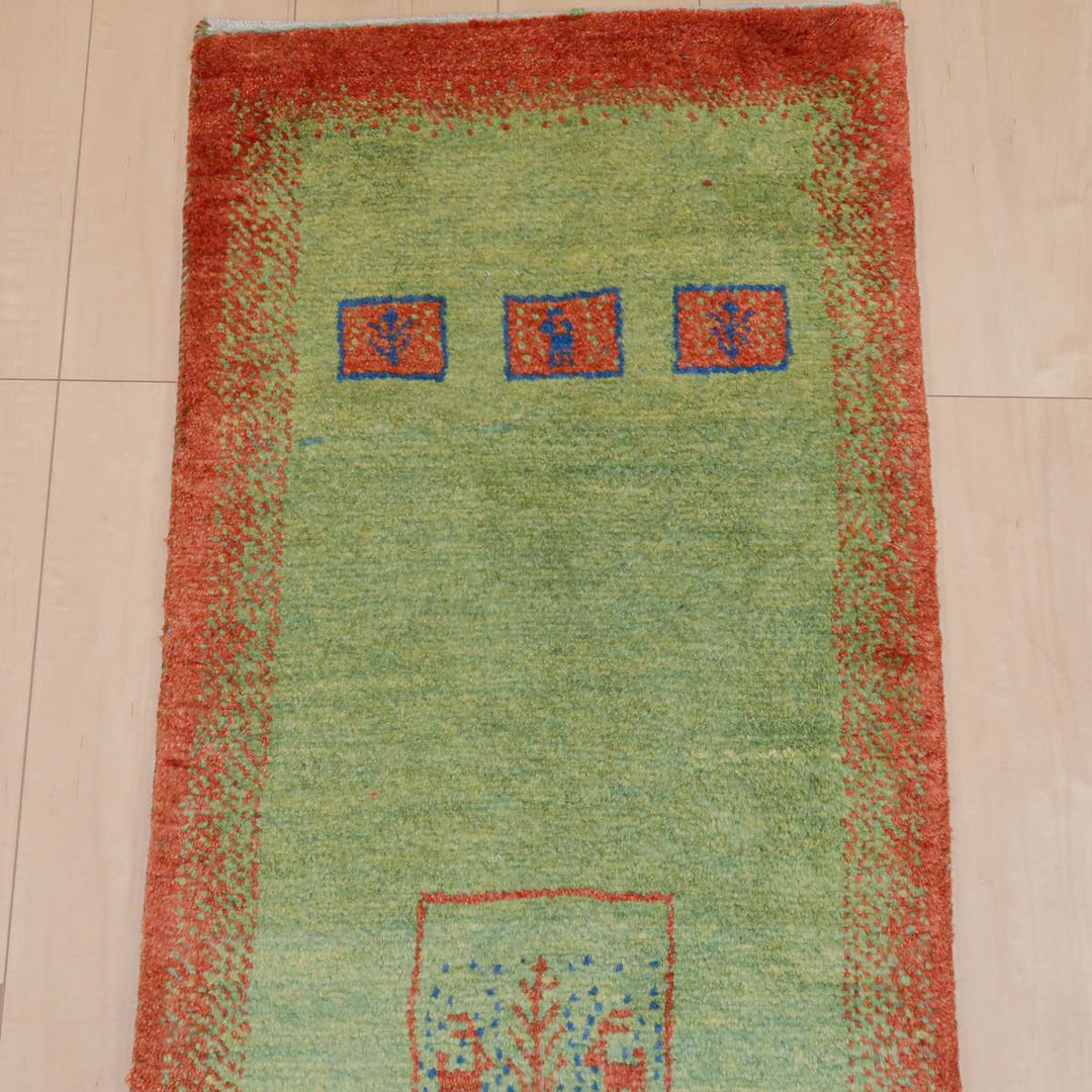 【オーダーメイド受付中】イラン　シラーズ産　ギャッベ 　（br-11624）