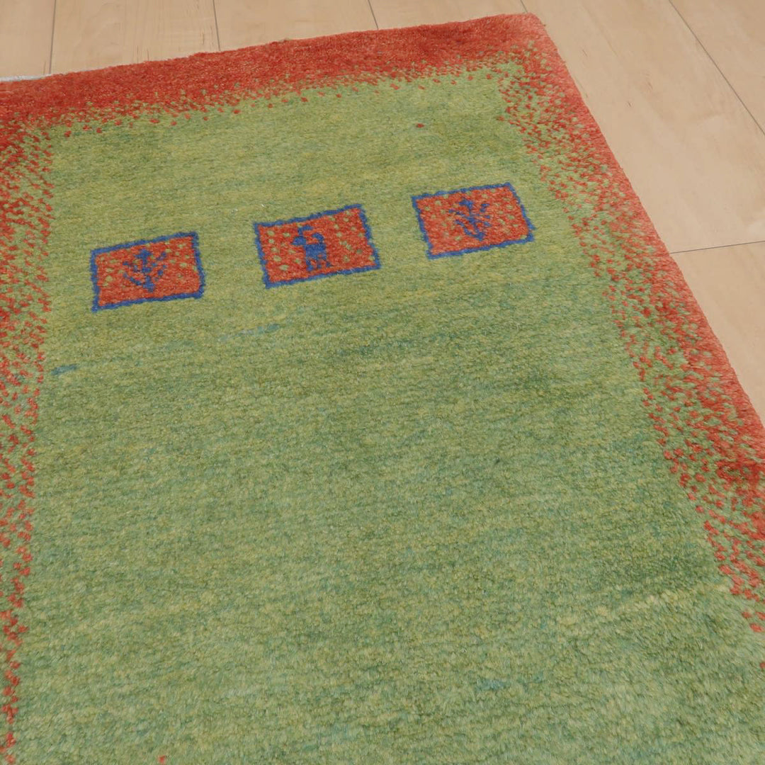 【オーダーメイド受付中】イラン　シラーズ産　ギャッベ 　（br-11624）