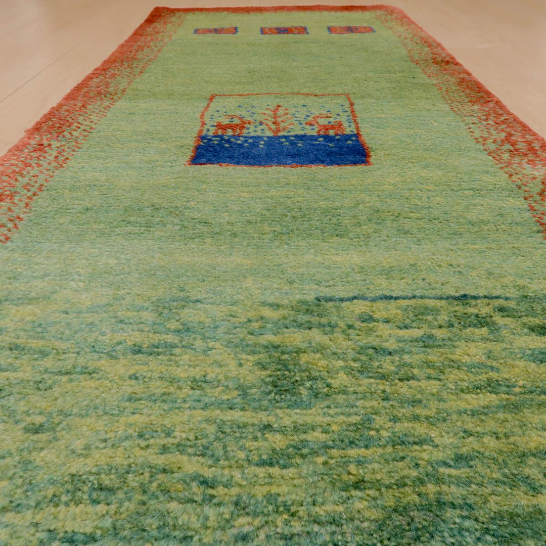 【オーダーメイド受付中】イラン　シラーズ産　ギャッベ 　（br-11624）