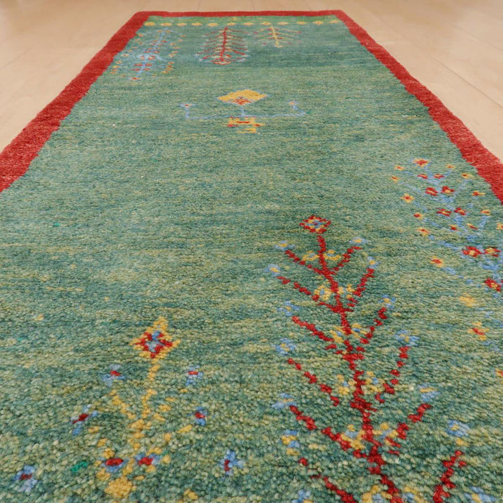 【オーダーメイド受付中】イラン　シラーズ産　ギャッベ 　（br-11625）