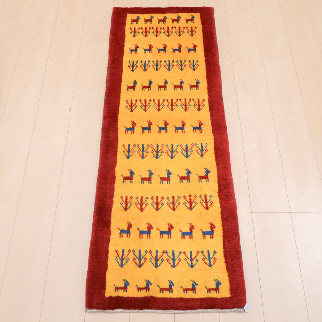 【オーダーメイド受付中】イラン　シラーズ産　ギャッベ 　（br-11627）