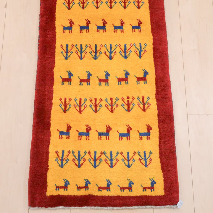 【オーダーメイド受付中】イラン　シラーズ産　ギャッベ 　（br-11627）