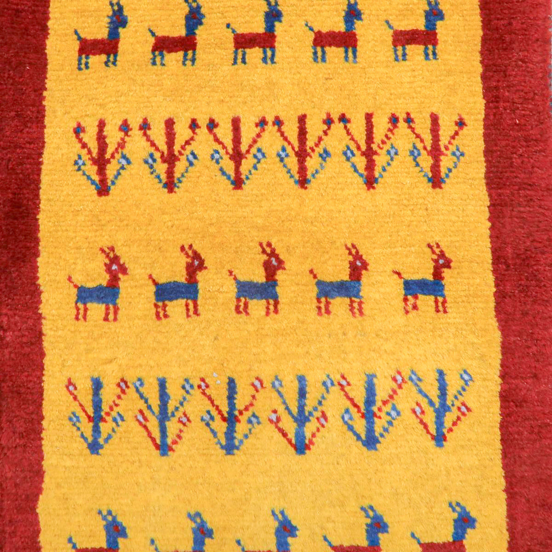 【オーダーメイド受付中】イラン　シラーズ産　ギャッベ 　（br-11627）