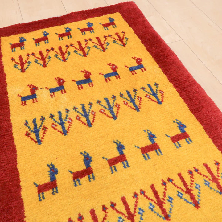 【オーダーメイド受付中】イラン　シラーズ産　ギャッベ 　（br-11627）