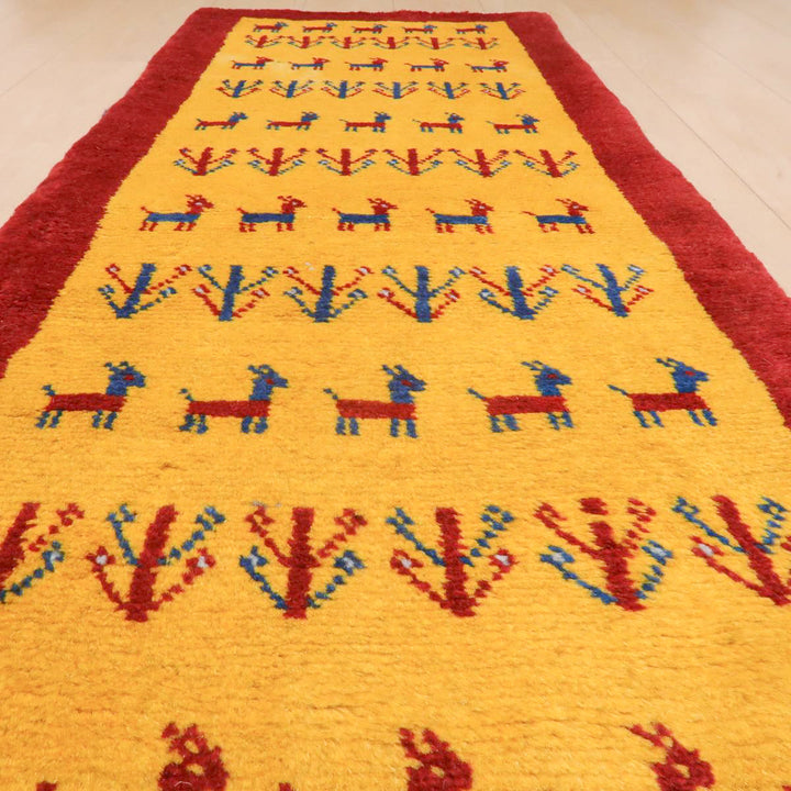 【オーダーメイド受付中】イラン　シラーズ産　ギャッベ 　（br-11627）