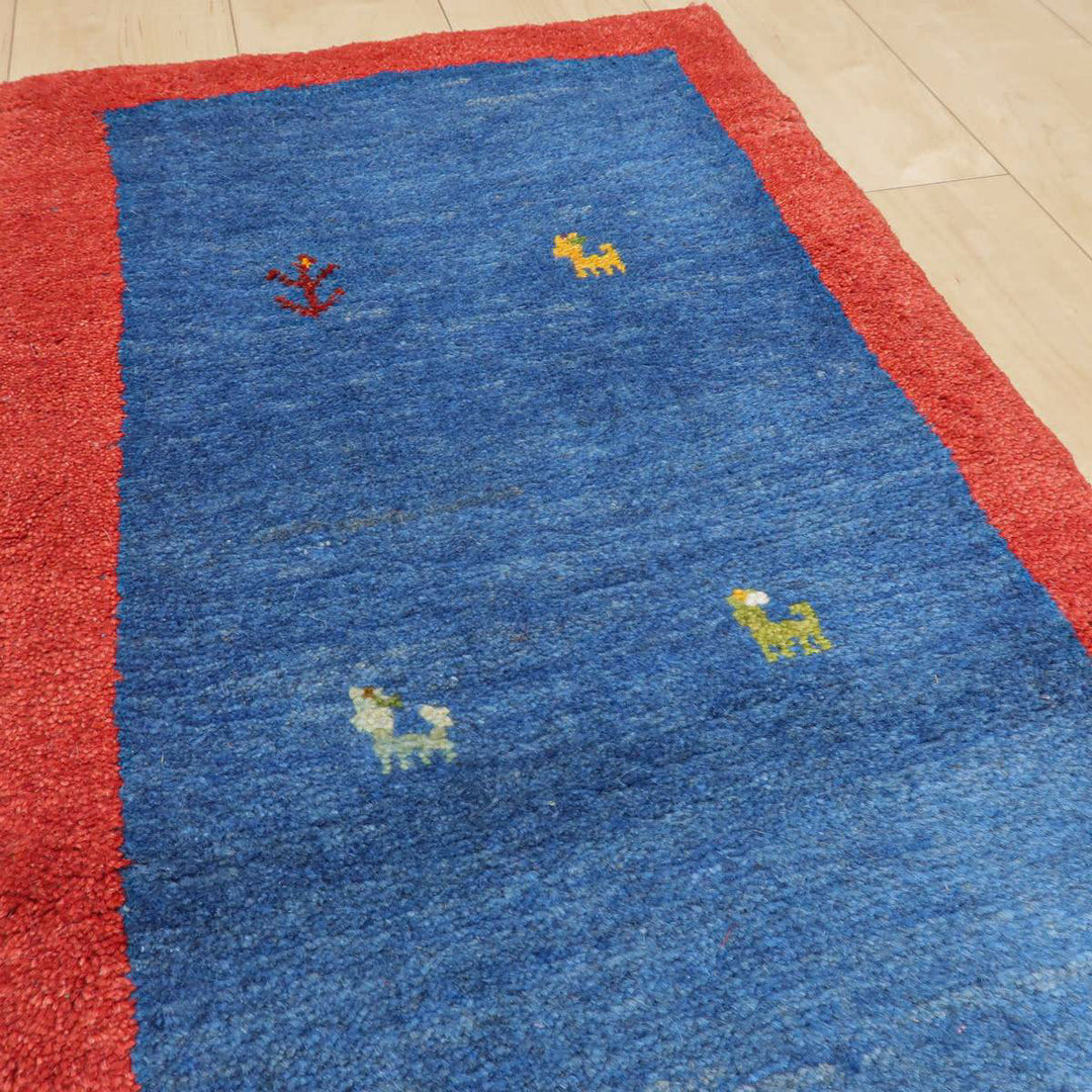 【オーダーメイド受付中】イラン　シラーズ産　ギャッベ 　（br-11629）