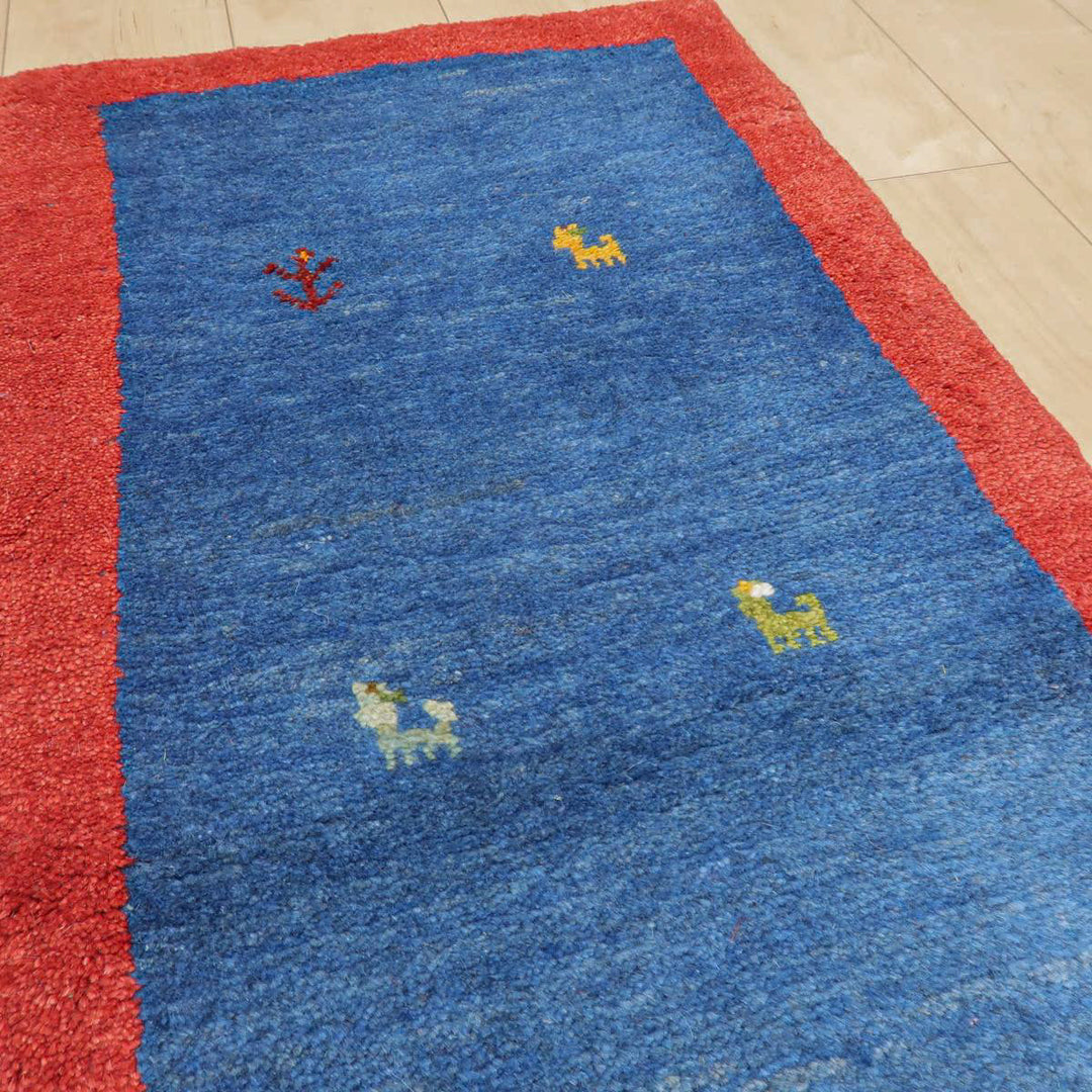 【オーダーメイド受付中】イラン　シラーズ産　ギャッベ 　（br-11629）