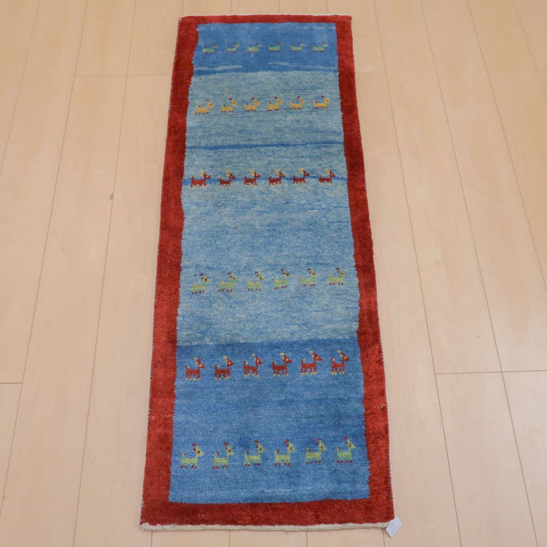 【オーダーメイド受付中】イラン　シラーズ産　ギャッベ 　（br-11630）