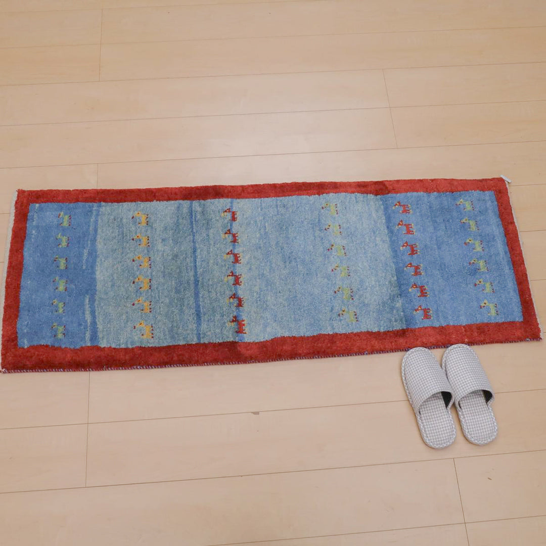 【オーダーメイド受付中】イラン　シラーズ産　ギャッベ 　（br-11630）