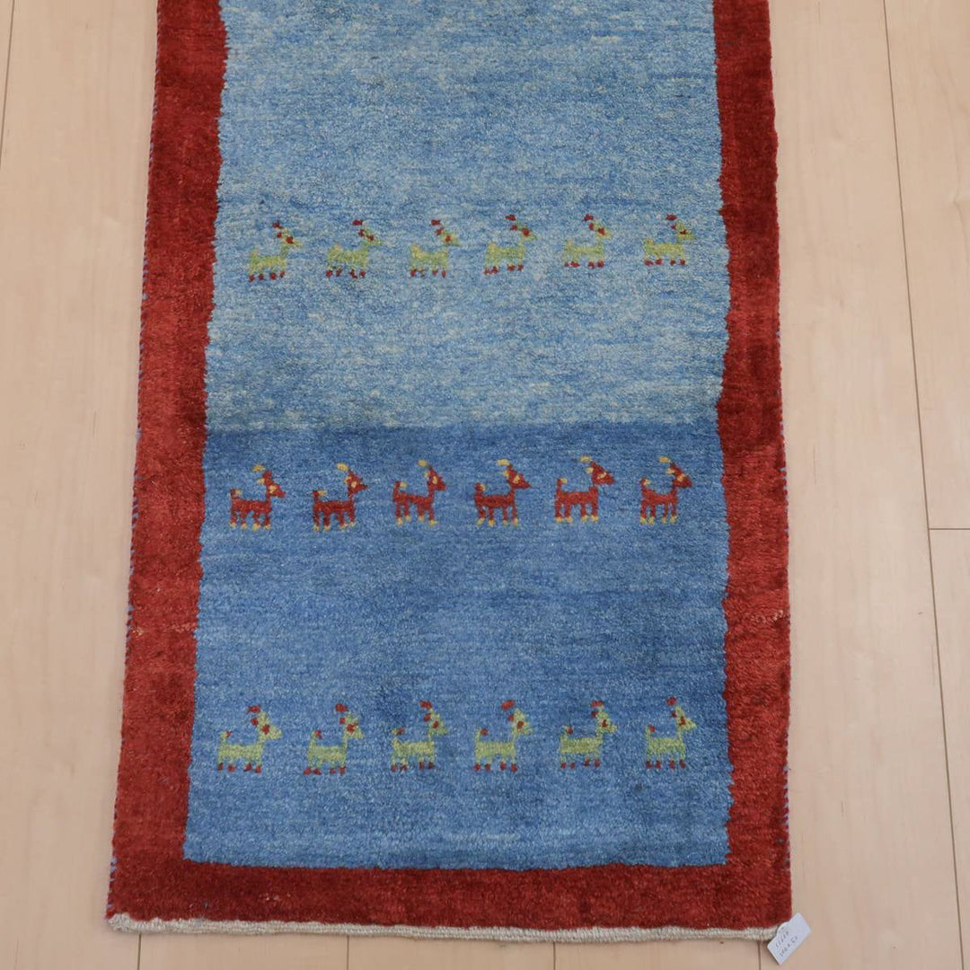 【オーダーメイド受付中】イラン　シラーズ産　ギャッベ 　（br-11630）