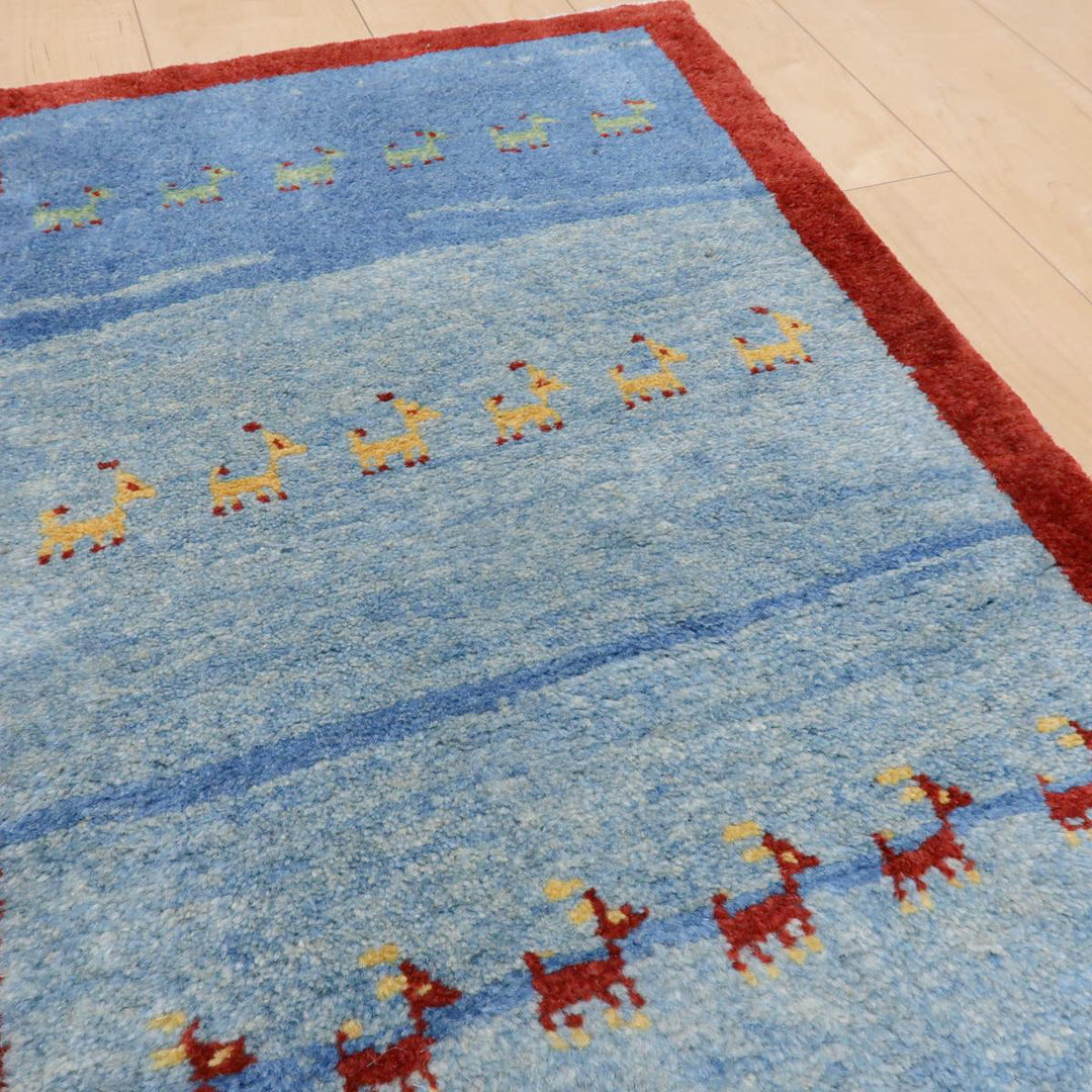 【オーダーメイド受付中】イラン　シラーズ産　ギャッベ 　（br-11630）