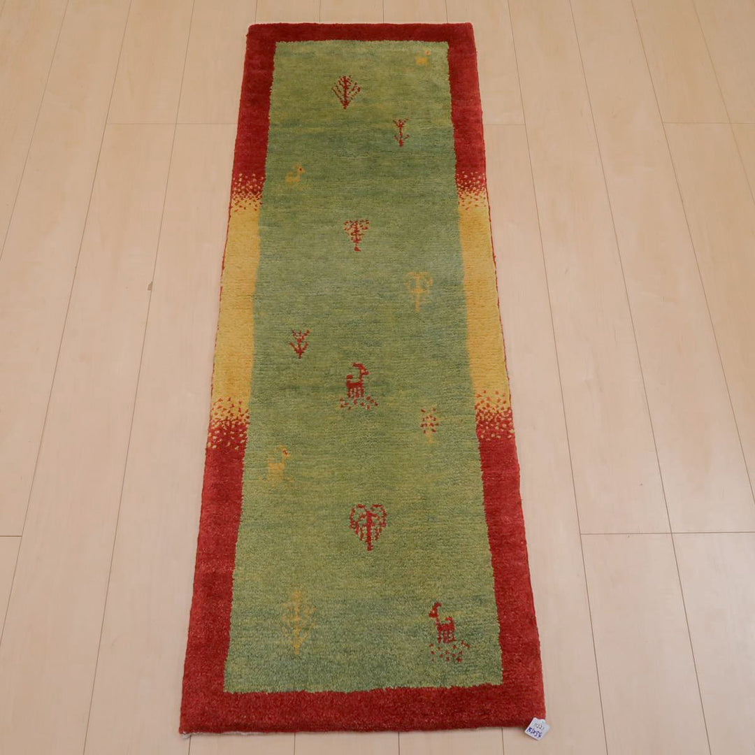 【オーダーメイド受付中】イラン　シラーズ産　ギャッベ 　（br-11632）