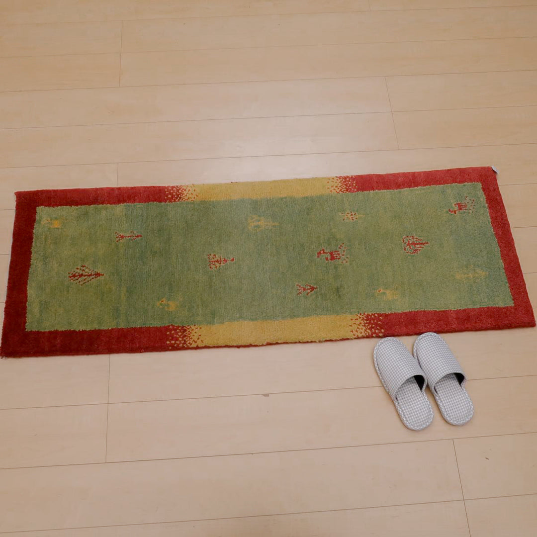 【オーダーメイド受付中】イラン　シラーズ産　ギャッベ 　（br-11632）