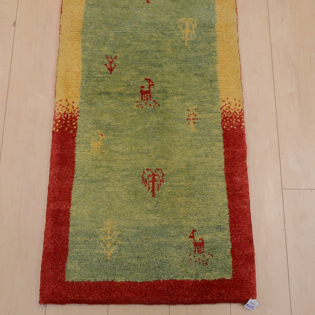 【オーダーメイド受付中】イラン　シラーズ産　ギャッベ 　（br-11632）