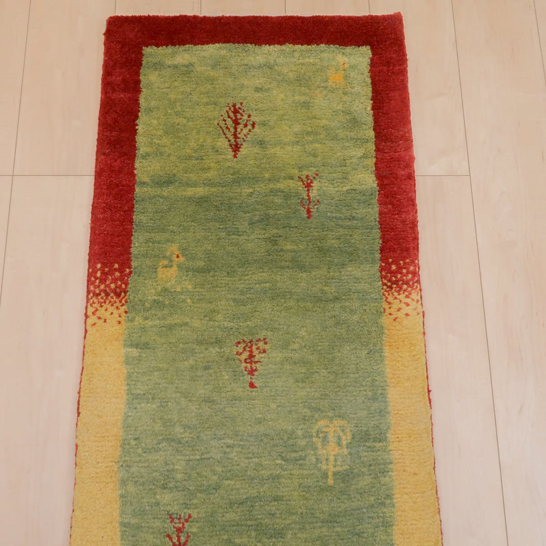 【オーダーメイド受付中】イラン　シラーズ産　ギャッベ 　（br-11632）