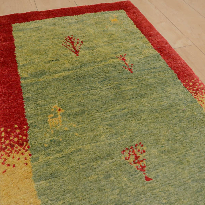 【オーダーメイド受付中】イラン　シラーズ産　ギャッベ 　（br-11632）