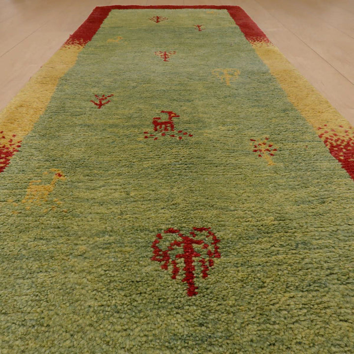 【オーダーメイド受付中】イラン　シラーズ産　ギャッベ 　（br-11632）