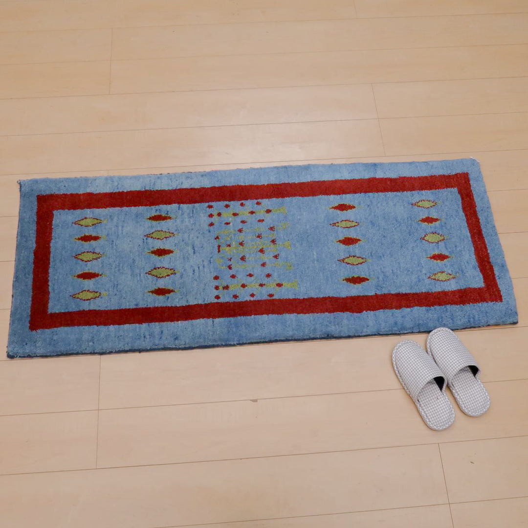 【オーダーメイド受付中】イラン　シラーズ産　ギャッベ 　（br-11635）