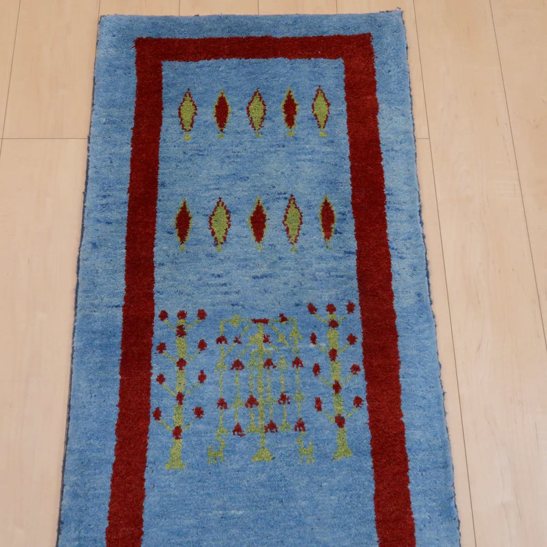 【オーダーメイド受付中】イラン　シラーズ産　ギャッベ 　（br-11635）