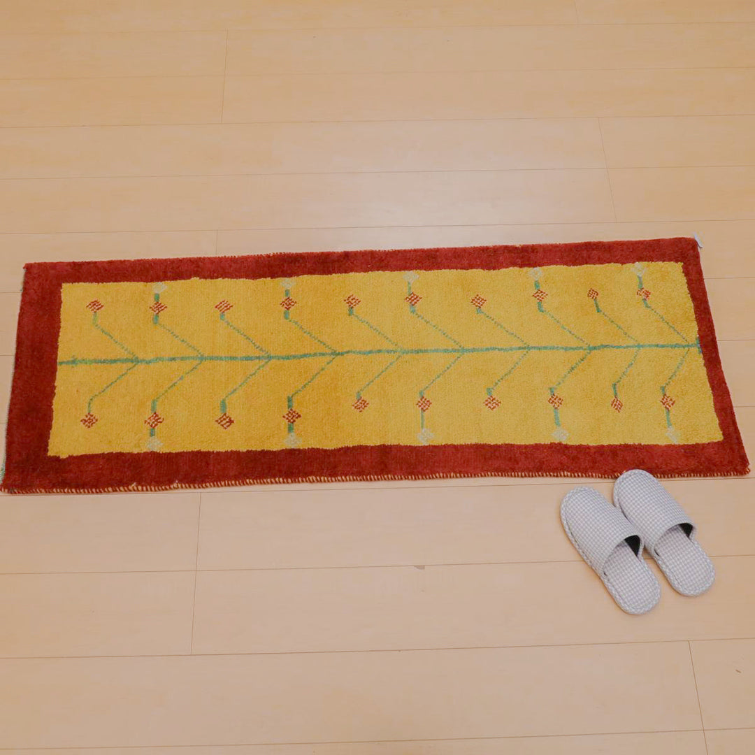 【オーダーメイド受付中】イラン　シラーズ産　ギャッベ 　（br-11640）