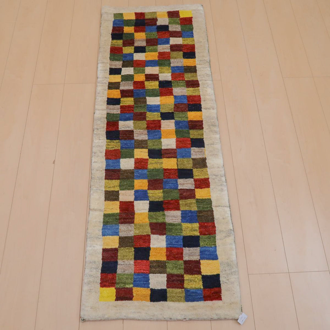 【オーダーメイド受付中】イラン　シラーズ産　ギャッベ 　（br-11641）