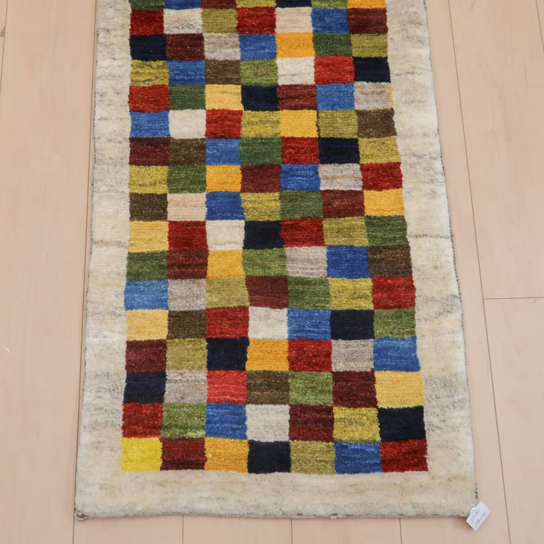 【オーダーメイド受付中】イラン　シラーズ産　ギャッベ 　（br-11641）