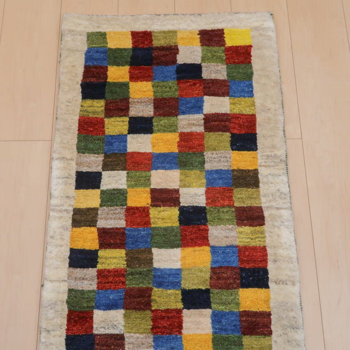 【オーダーメイド受付中】イラン　シラーズ産　ギャッベ 　（br-11641）