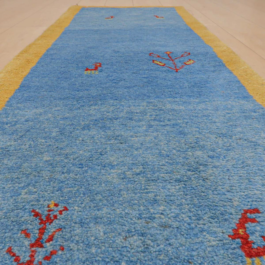 【オーダーメイド受付中】イラン　シラーズ産　ギャッベ 　（br-11642）