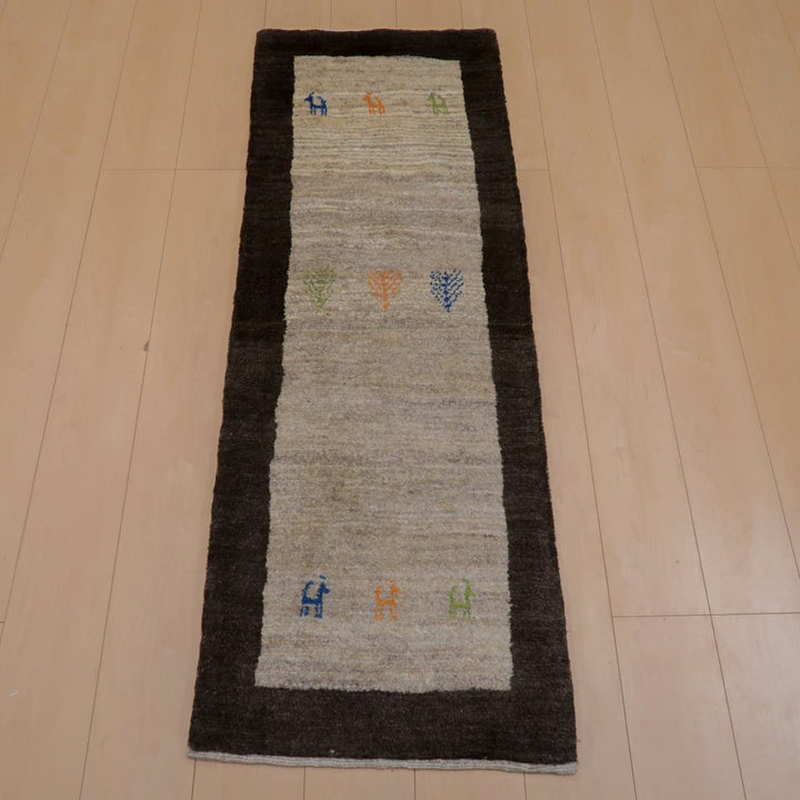 【オーダーメイド受付中】イラン　シラーズ産　ギャッベ 　（br-11643）