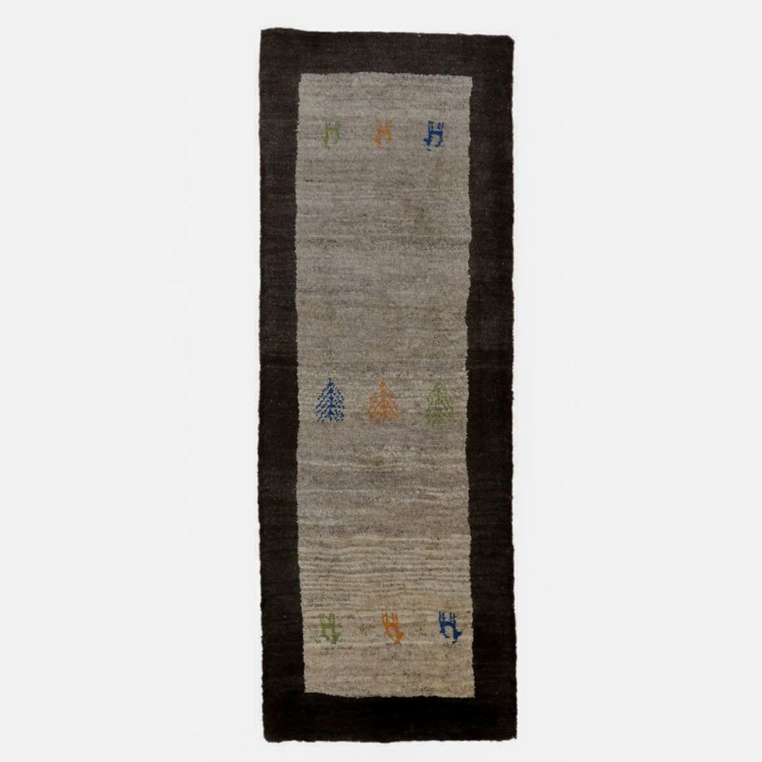 【オーダーメイド受付中】イラン　シラーズ産　ギャッベ 　（br-11643）