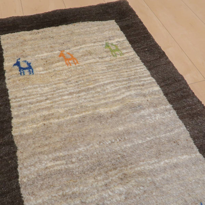 【オーダーメイド受付中】イラン　シラーズ産　ギャッベ 　（br-11643）