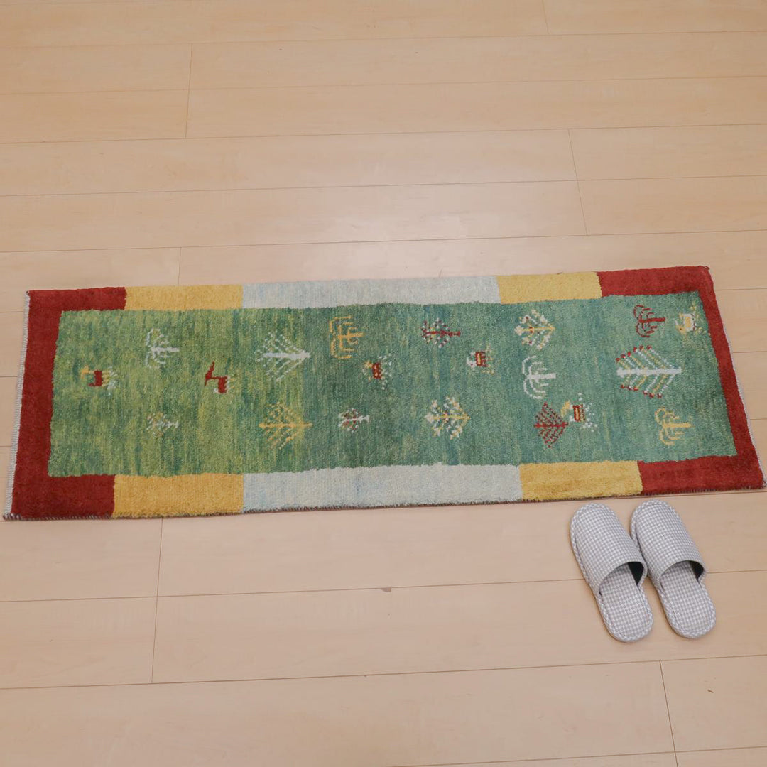 【オーダーメイド受付中】イラン　シラーズ産　ギャッベ 　（br-11645）