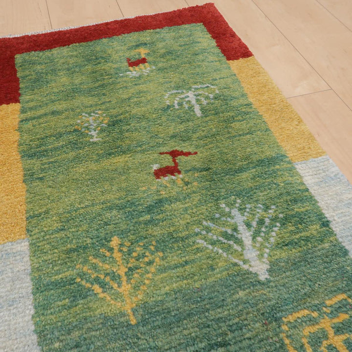 【オーダーメイド受付中】イラン　シラーズ産　ギャッベ 　（br-11645）