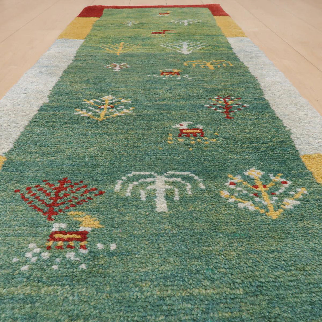 【オーダーメイド受付中】イラン　シラーズ産　ギャッベ 　（br-11645）