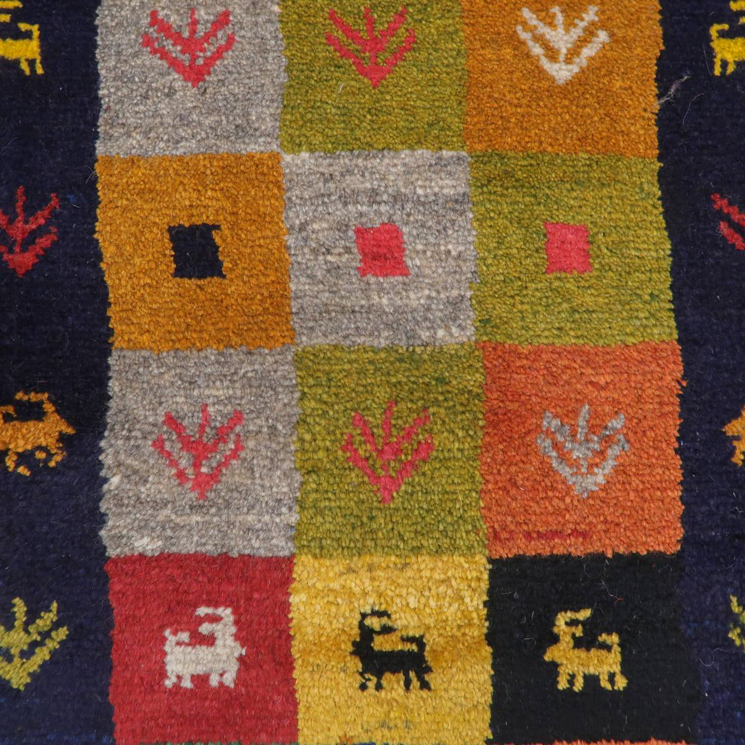 【オーダーメイド受付中】イラン　シラーズ産　ギャッベ 　（br-11648）