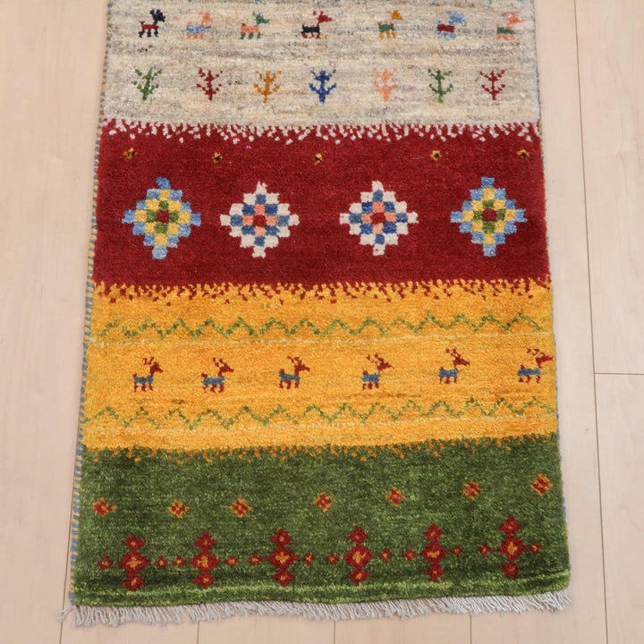 【オーダーメイド受付中】イラン　シラーズ産　ギャッベ 　（br-11656）