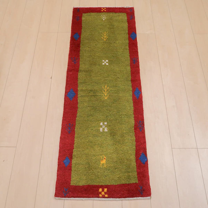 【オーダーメイド受付中】イラン　シラーズ産　ギャッベ 　（br-11659）