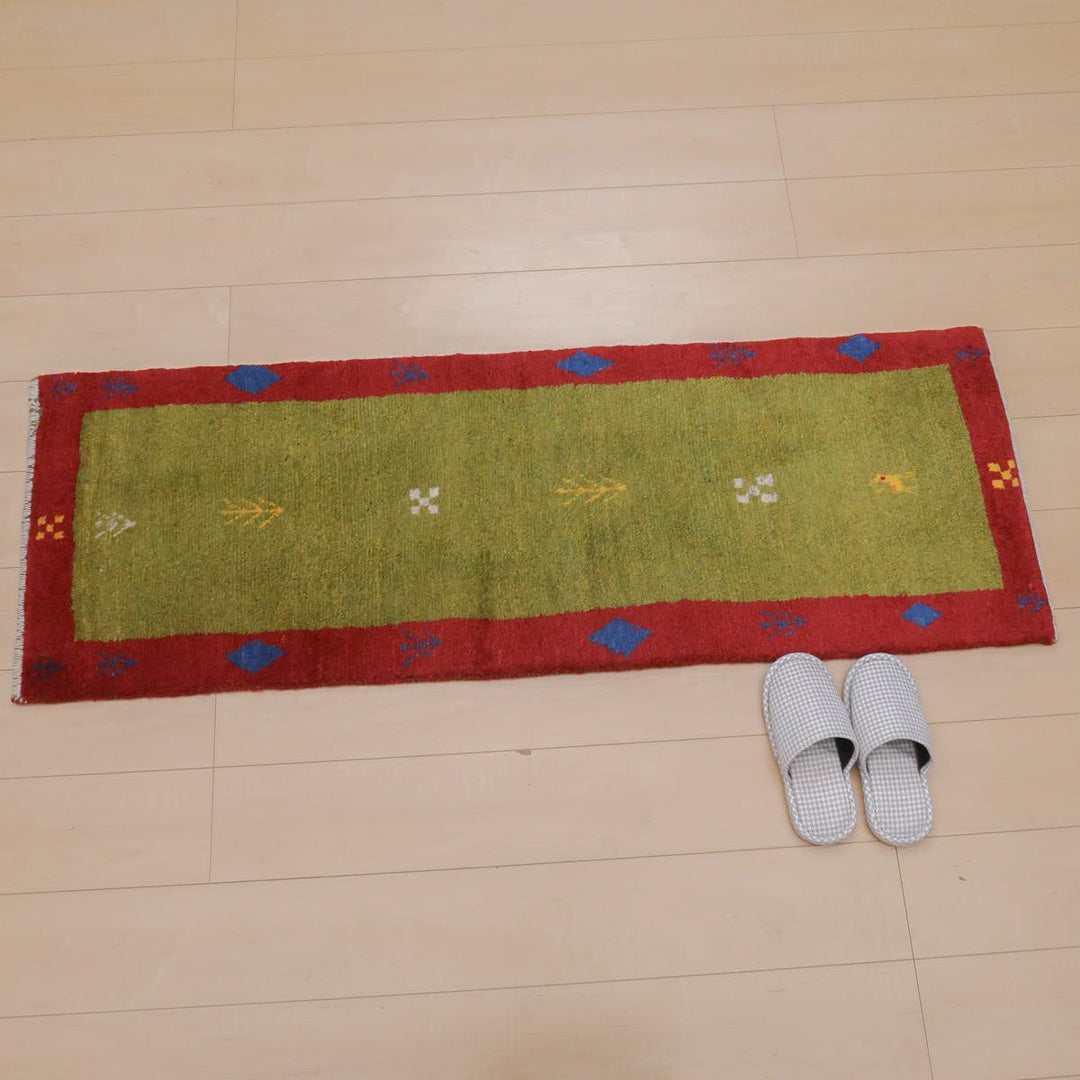 【オーダーメイド受付中】イラン　シラーズ産　ギャッベ 　（br-11659）