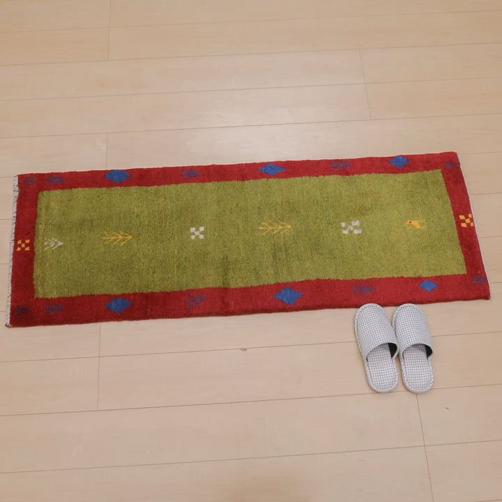 【オーダーメイド受付中】イラン　シラーズ産　ギャッベ 　（br-11659）