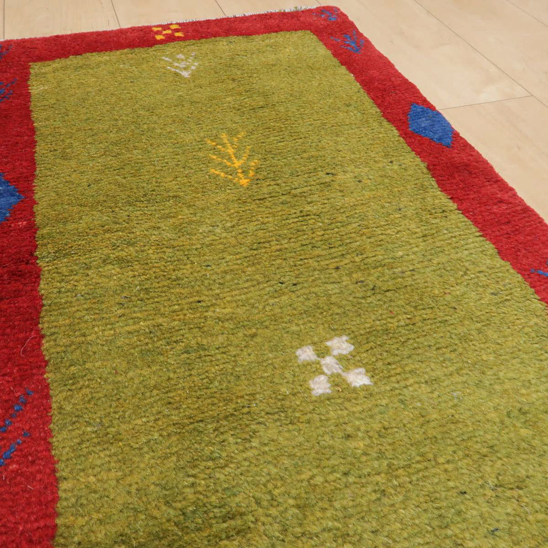 【オーダーメイド受付中】イラン　シラーズ産　ギャッベ 　（br-11659）