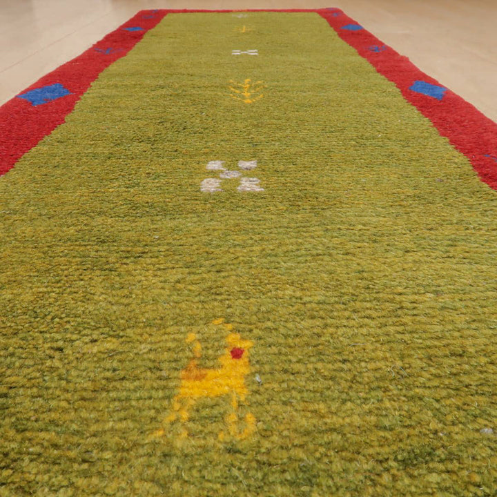 【オーダーメイド受付中】イラン　シラーズ産　ギャッベ 　（br-11659）