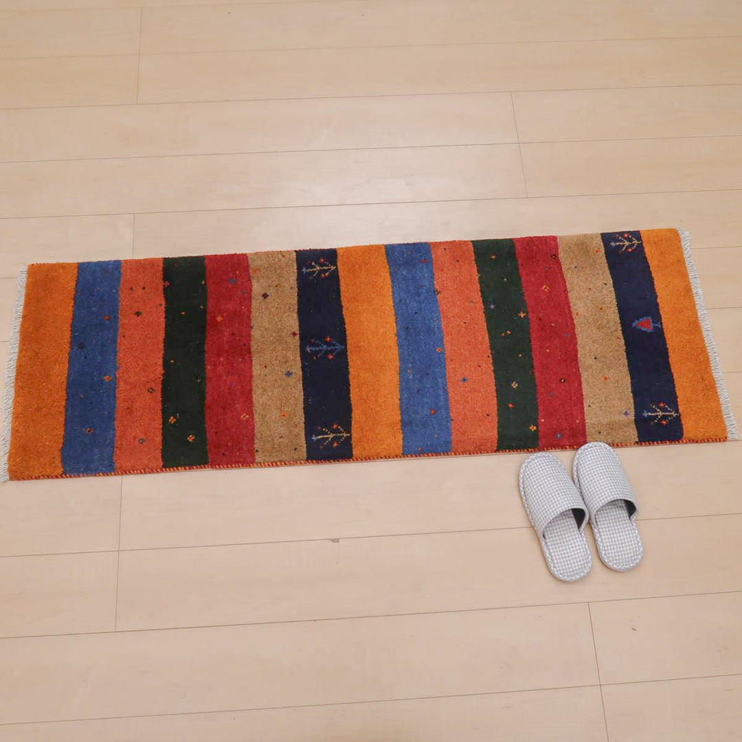 【オーダーメイド受付中】イラン　シラーズ産　ギャッベ 　（br-11660）