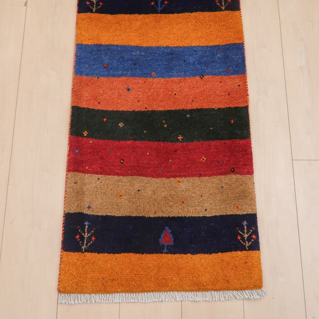 【オーダーメイド受付中】イラン　シラーズ産　ギャッベ 　（br-11660）