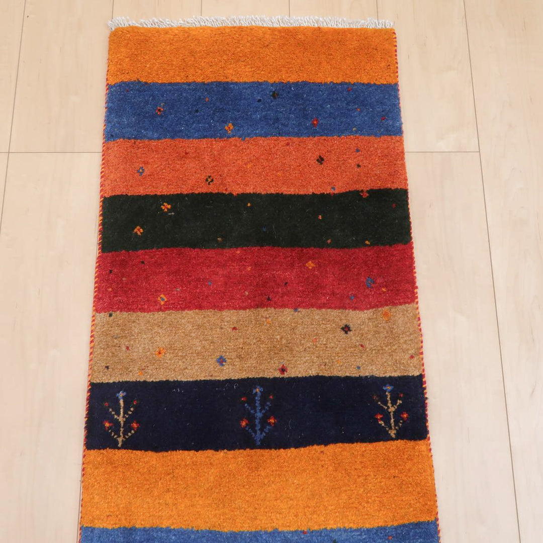 【オーダーメイド受付中】イラン　シラーズ産　ギャッベ 　（br-11660）