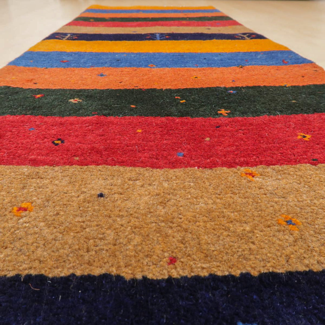 【オーダーメイド受付中】イラン　シラーズ産　ギャッベ 　（br-11660）