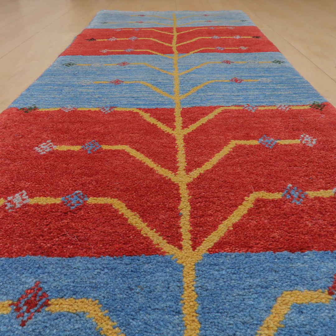 【オーダーメイド受付中】イラン　シラーズ産　ギャッベ 　（br-11662）