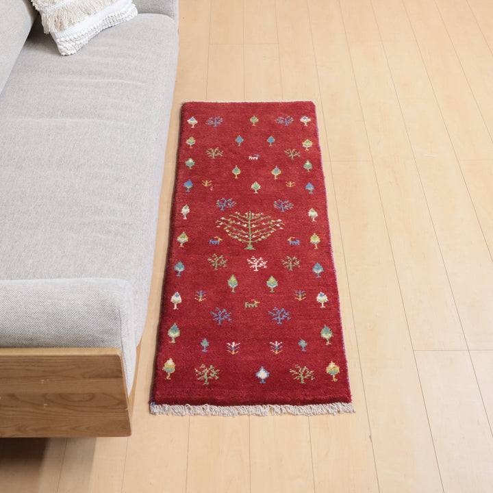 【オーダーメイド受付中】イラン　シラーズ産　ギャッベ 　（br-12463）