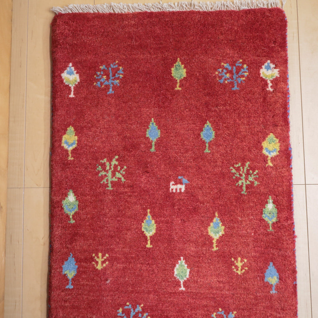 【オーダーメイド受付中】イラン　シラーズ産　ギャッベ 　（br-12463）